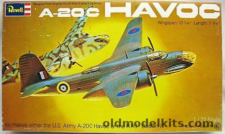 Revell 1/72 A-20C Havoc or Boston III, H156 plastic model kit